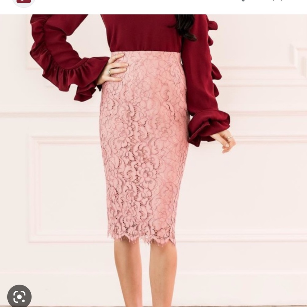 Rachel Parcell lace skirt